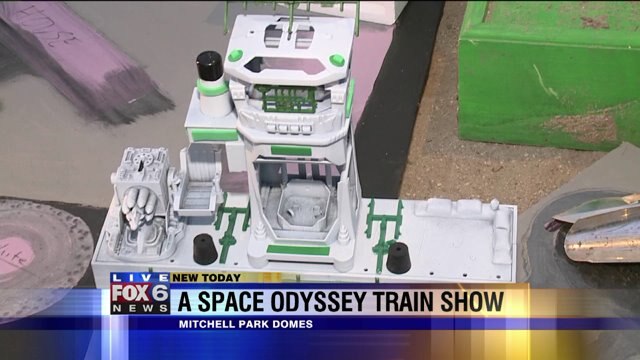 Laura gets a sneak peek look at A Space Odyssey Train Show