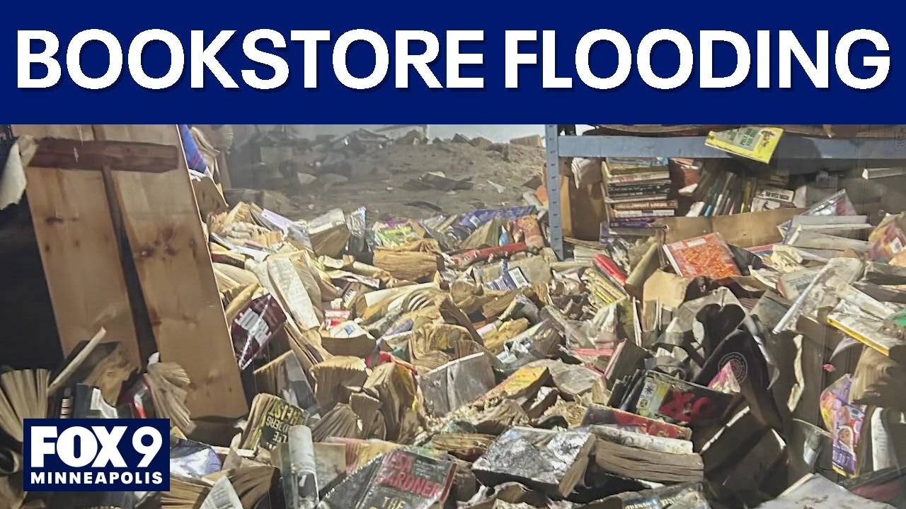 Bookstore reopens after damaging flood