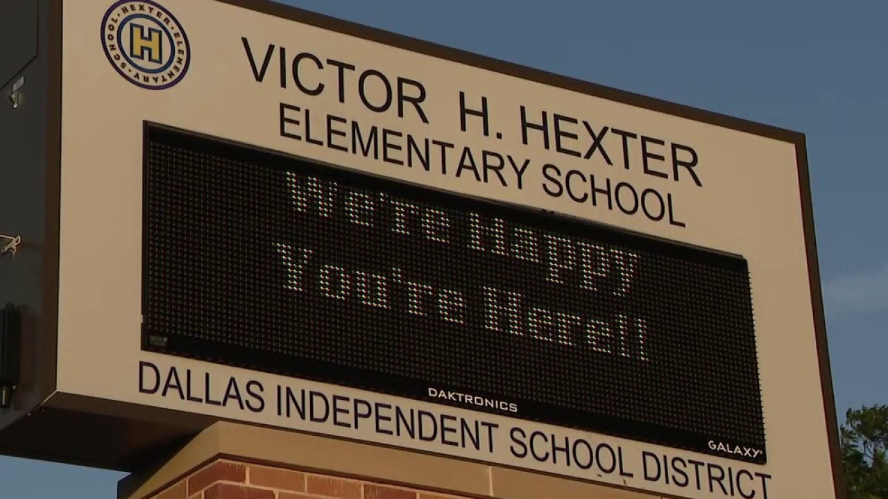 Dallas ISD welcomes back students at newly rebuilt Hexter Elementary School campus