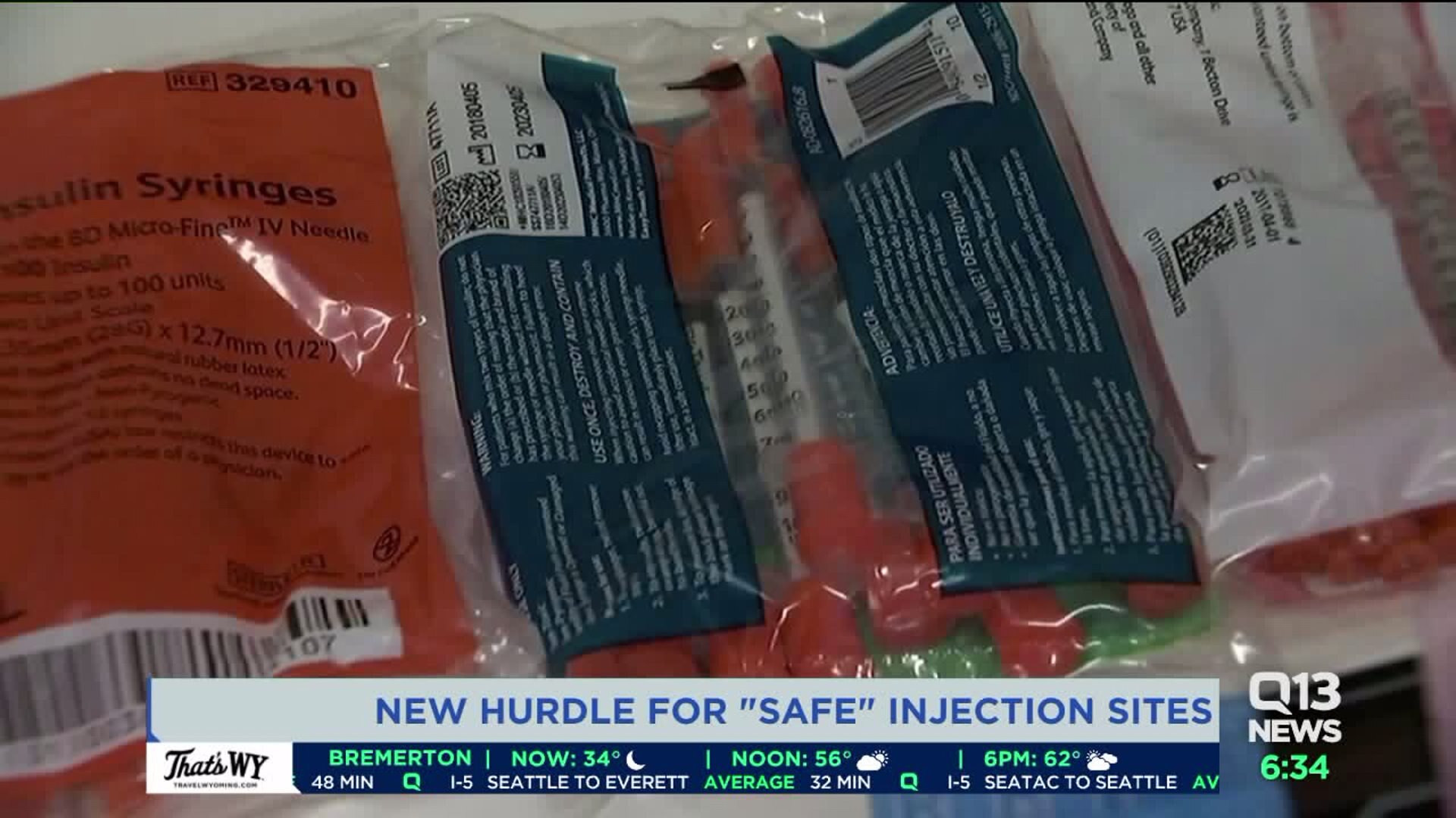 New hurdle for safe injection sites in Seattle