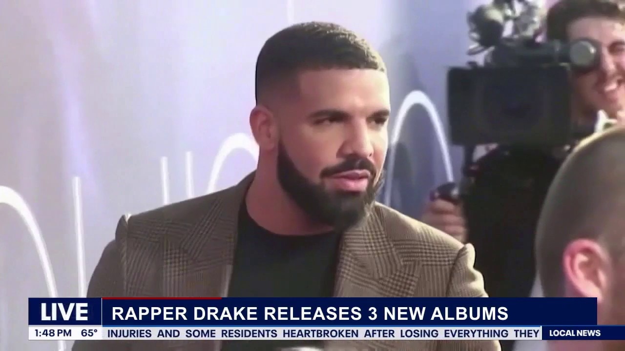 Grammy-award winning rapper Drake drops long-awaited "Iceman" album, plus two surprise albums