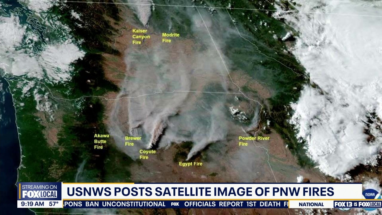 Multiple wildfires burning in WA, across PNW