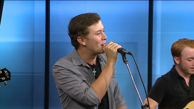 American Idol Season 10 winner Scotty McCreery performs on Studio A
