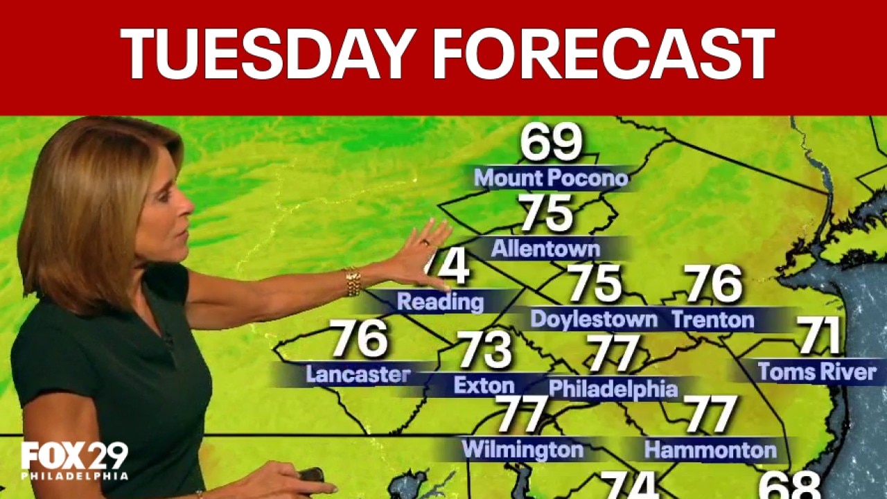 Philadelphia weather: Tuesday evening forecast
