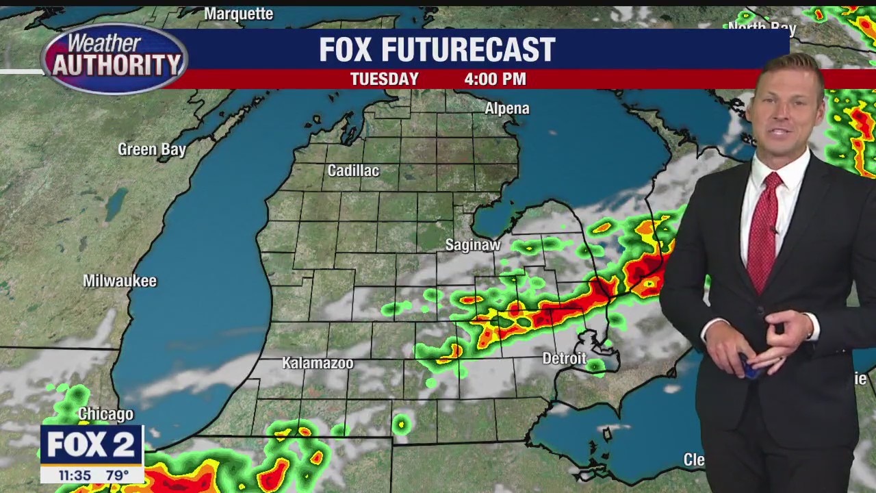 Some severe weather is possible Tuesday afternoon - evening