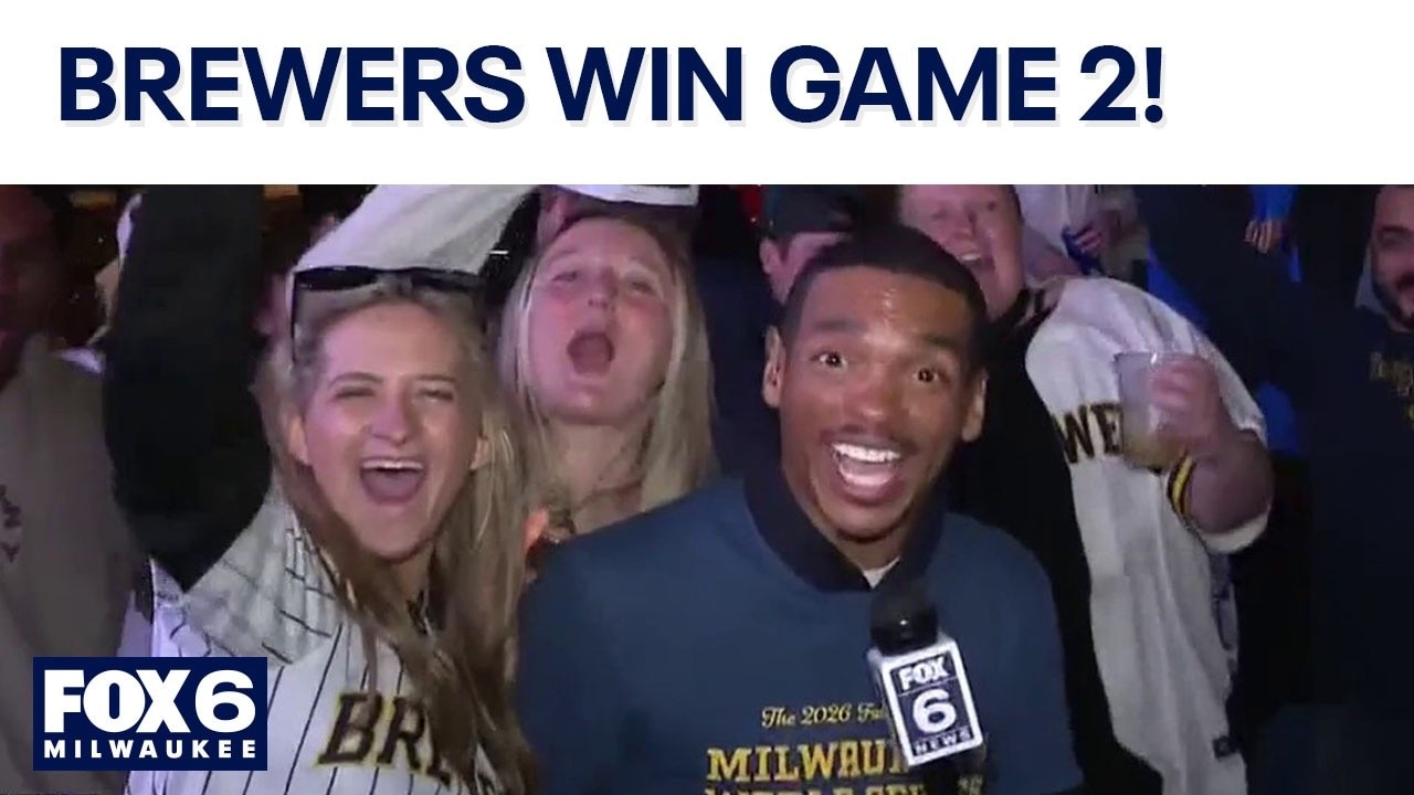 World Series: Brewers win Game 2, Milwaukee fans celebrate