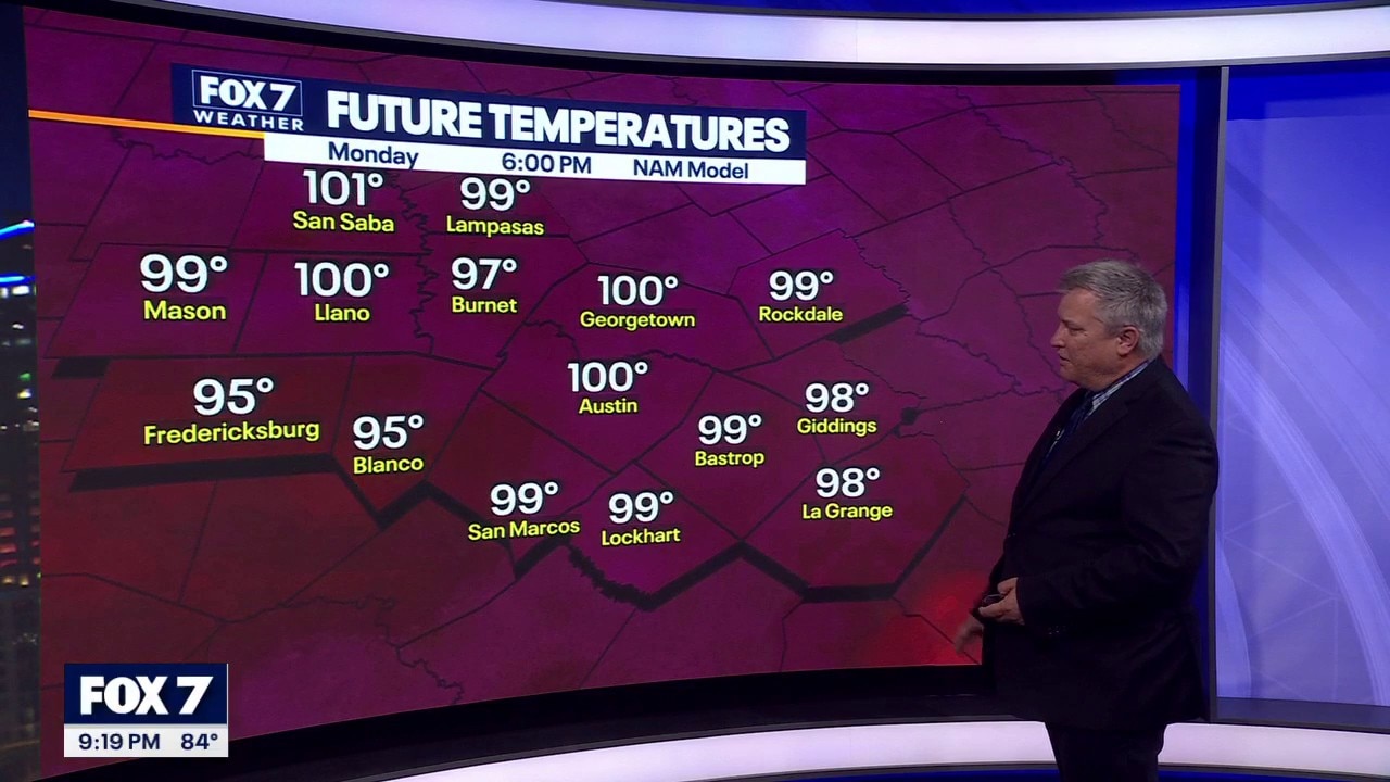 Austin weather: Triple-digit heat continues for Central Texas this week