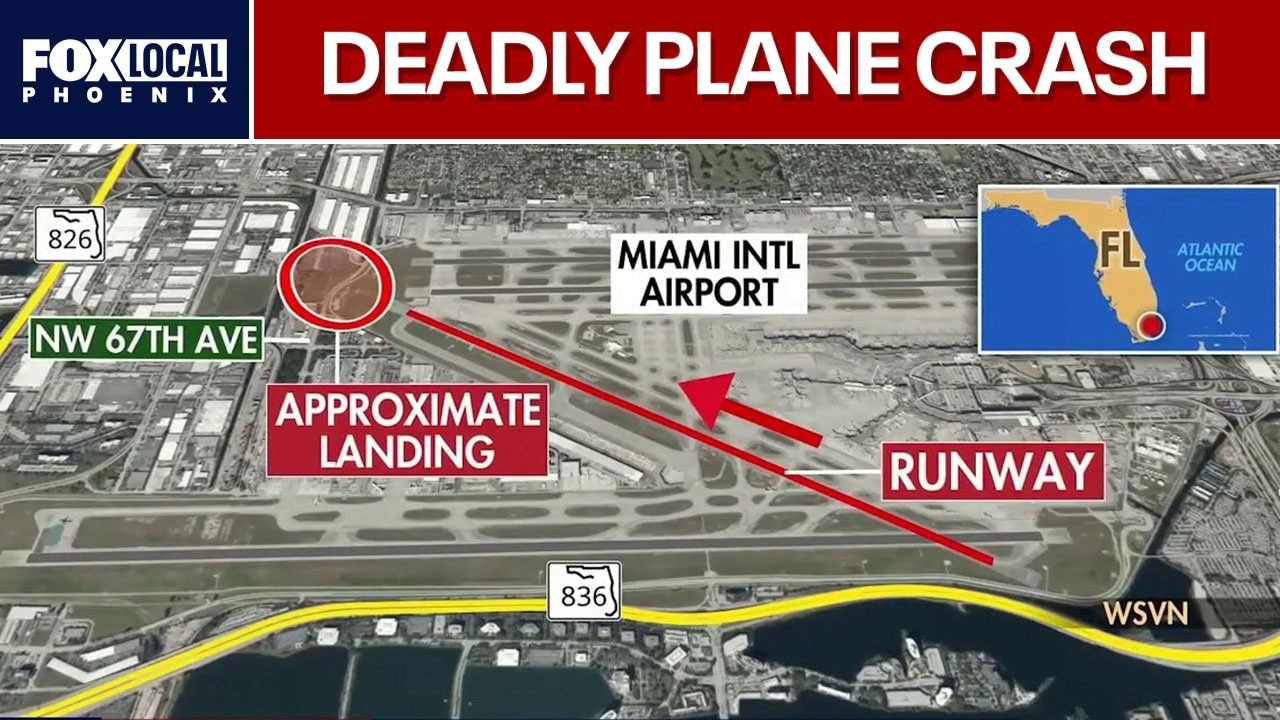 Amazon cargo plane crash at Miami airport leaves at least five dead