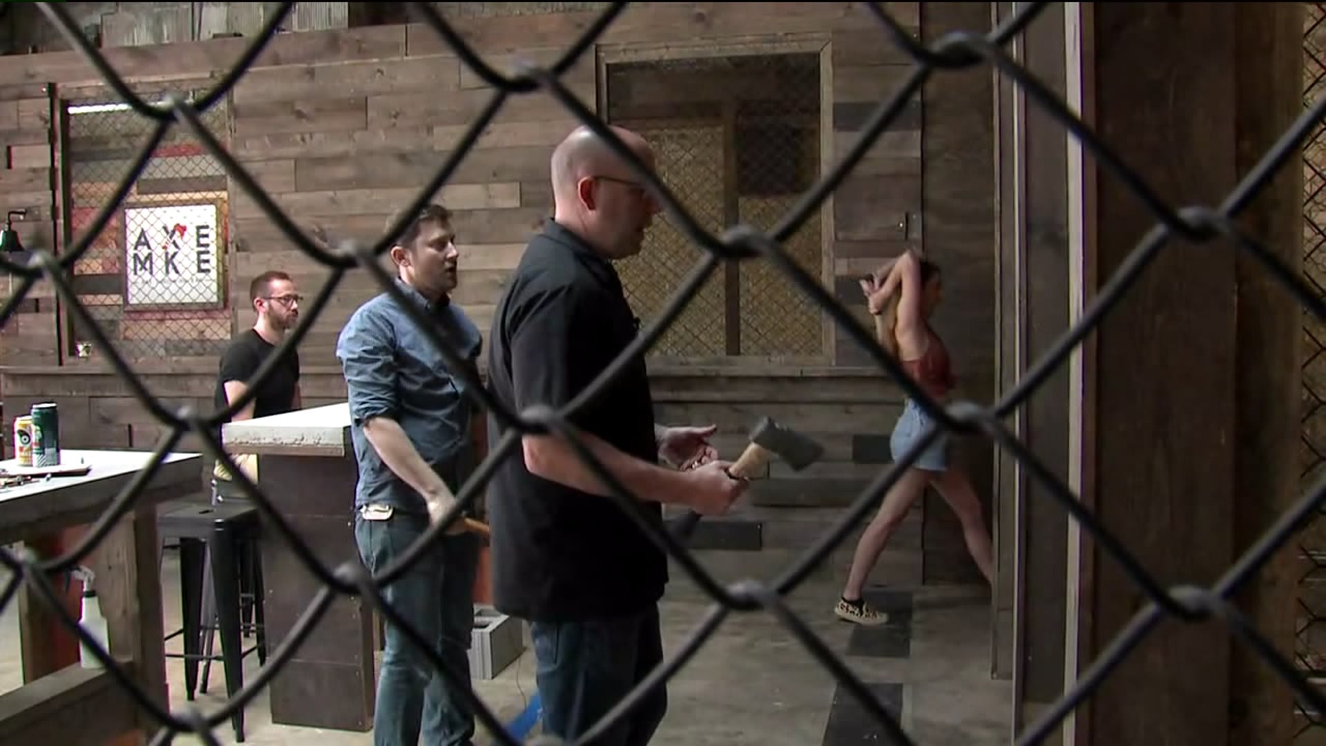 Kramp tries throwing axes