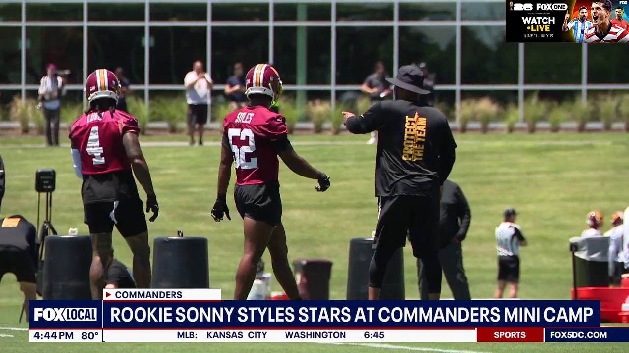 Rookie Sonny Styles Stars at Commanders Mini Camp