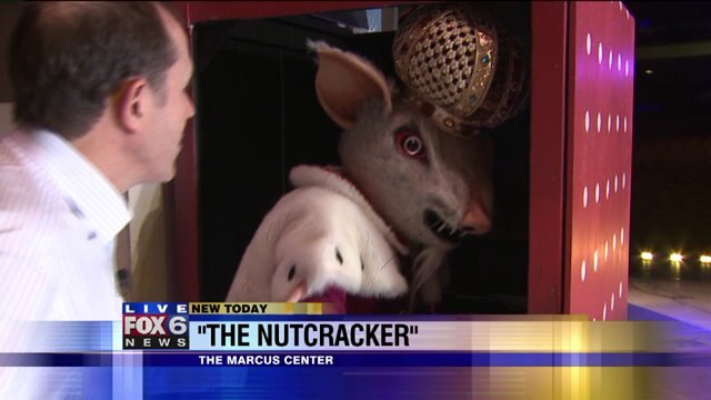 Laura checks out the elaborate costumes for "The Nutcracker"