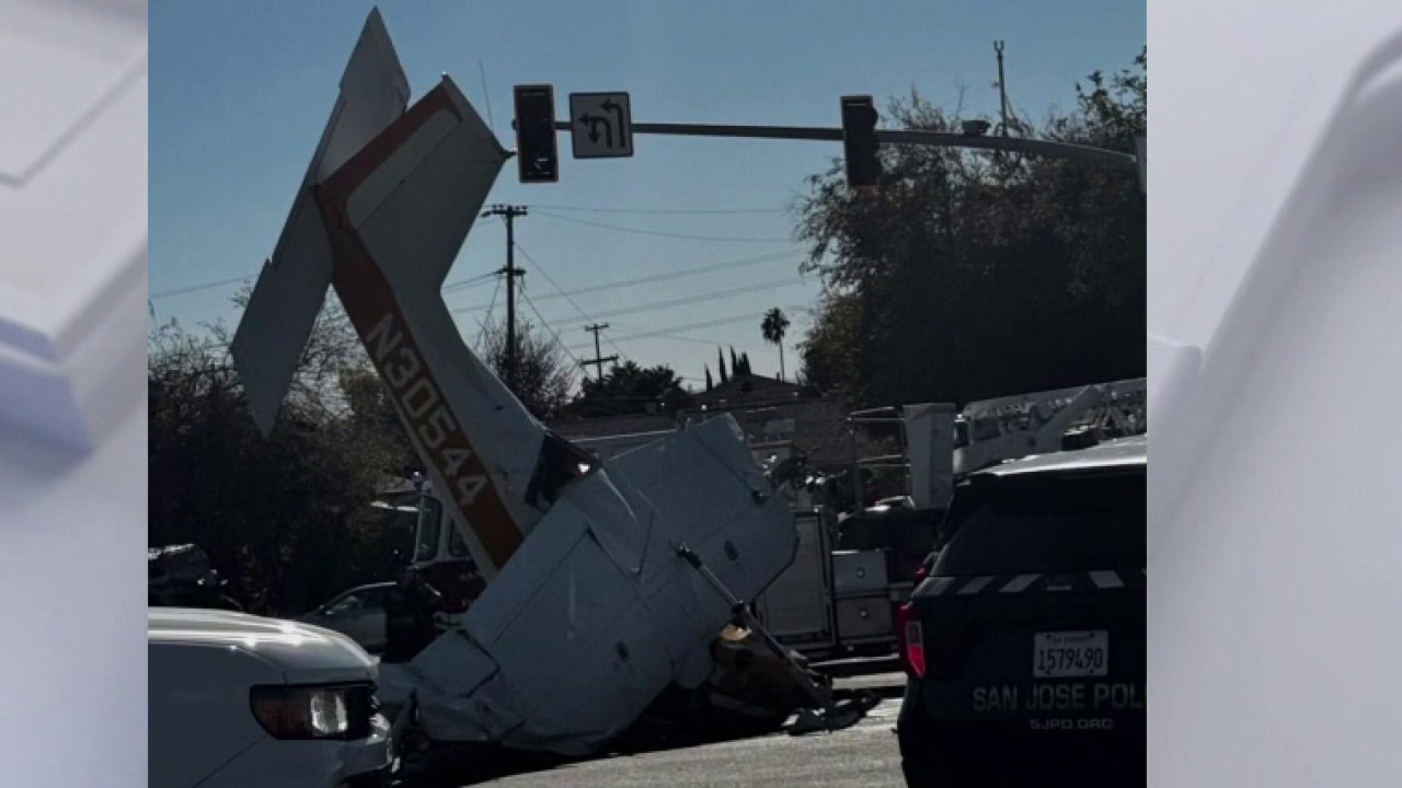 2 adults, child hospitalized in plane roadway crash