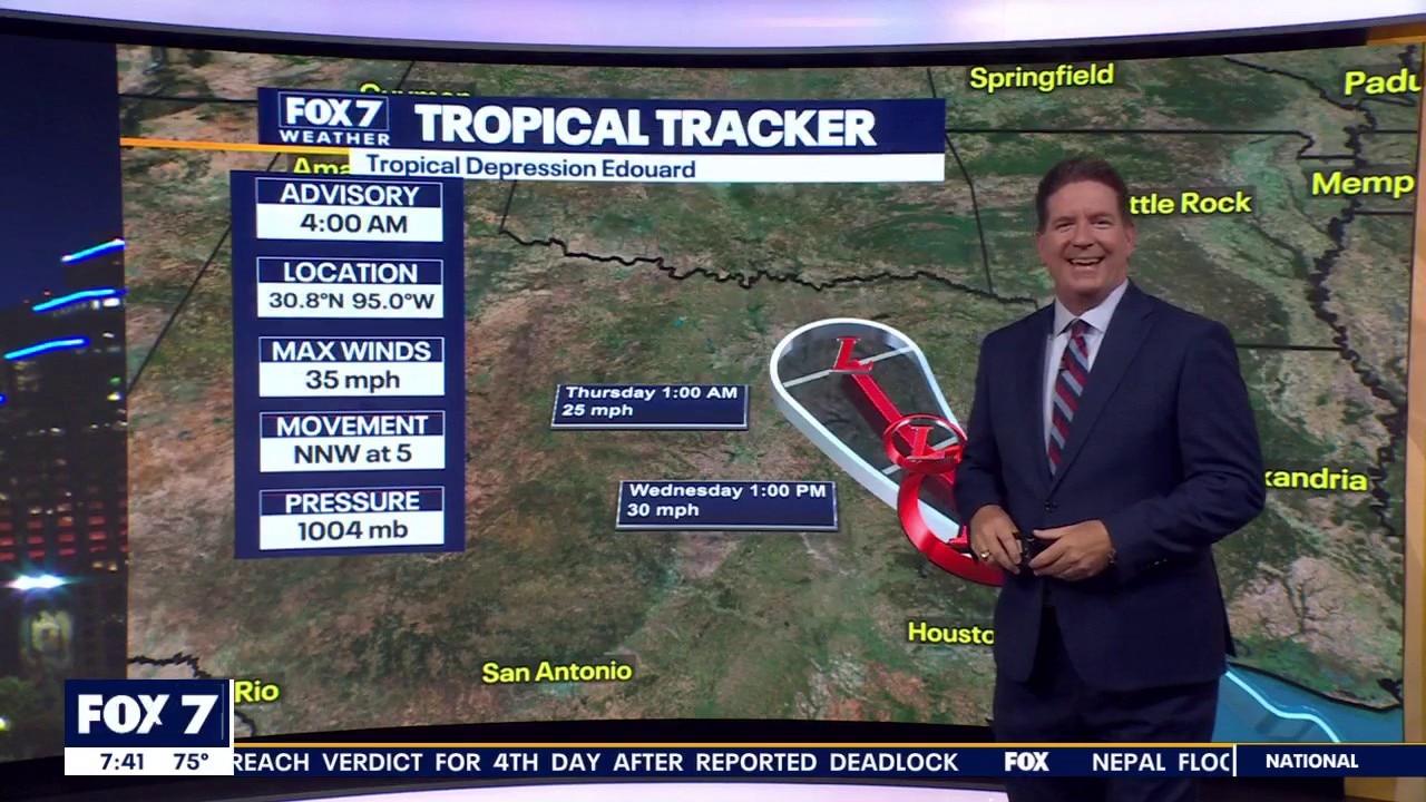 Austin weather: Latest on Edouard
