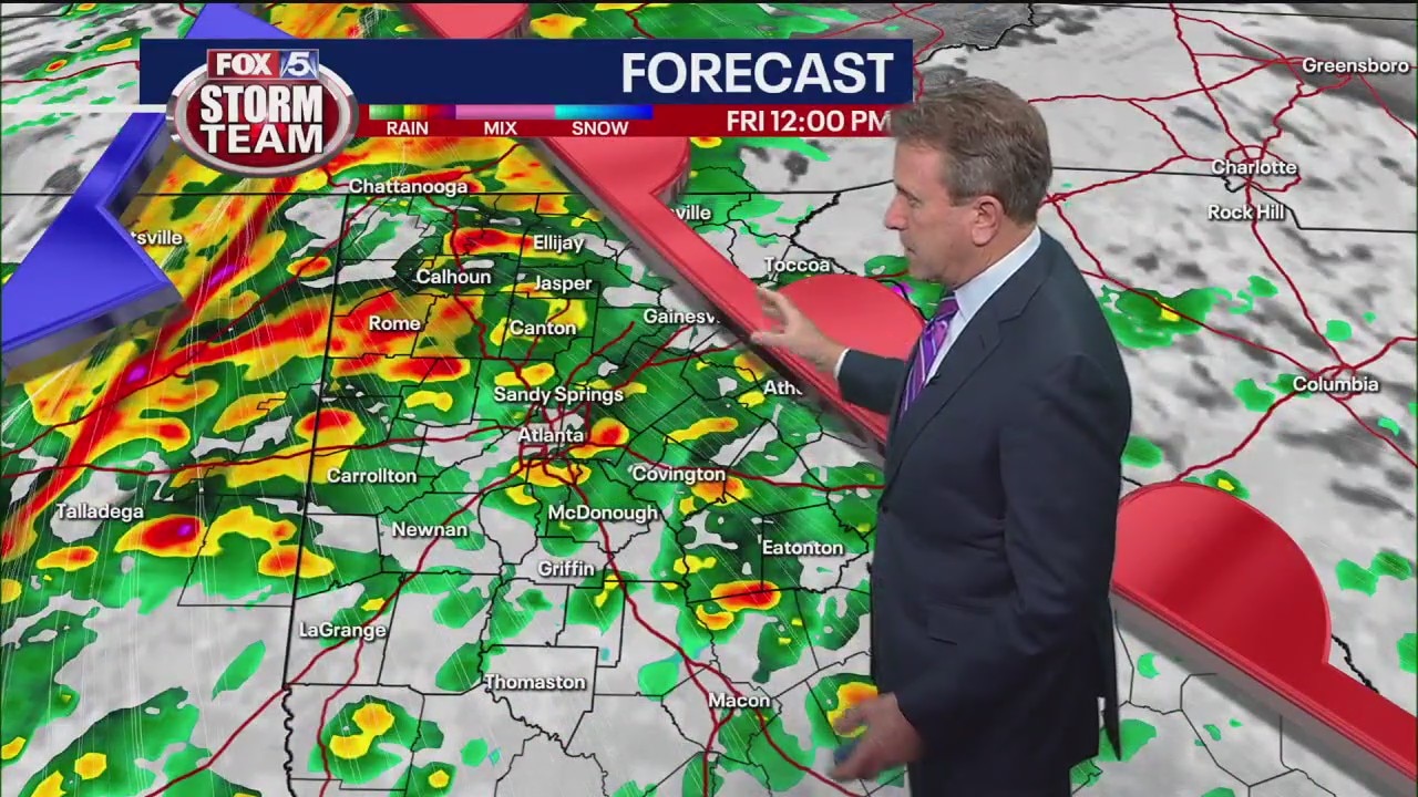 Thursday midday weather forecast