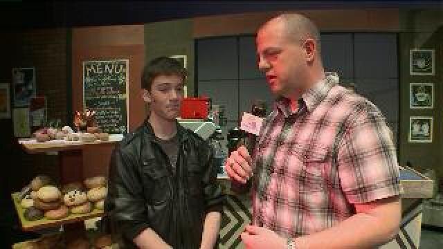Tony checks out Godspell at Shorewood High School