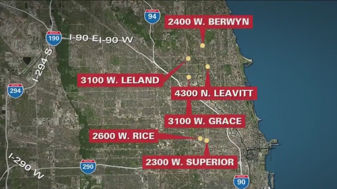 Chicago crime: 6 robberies at gunpoint within an hour