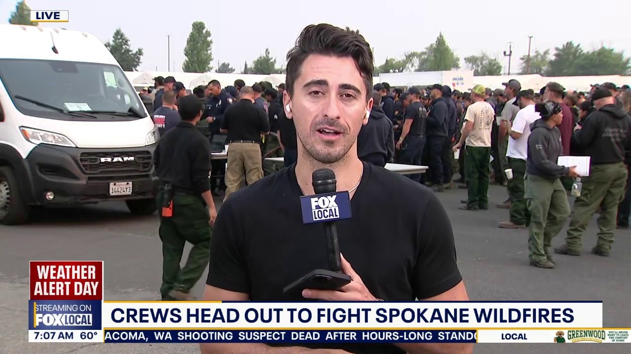 Crews head out to fight Spokane wildfires