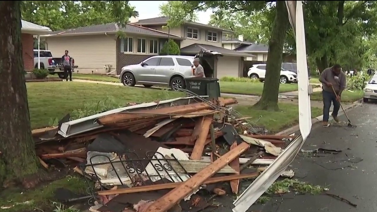 Heavy damage in Lansing after severe storms pass through