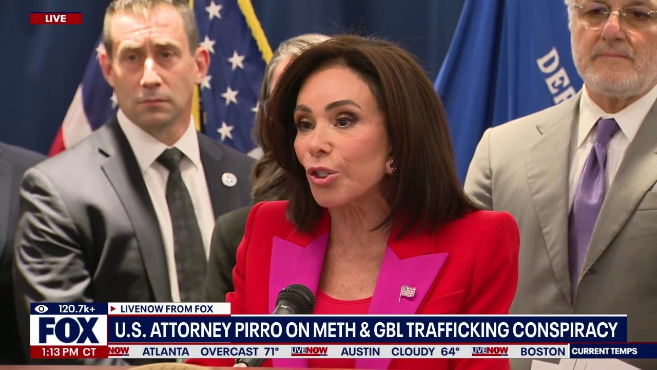 US Attorney Pirro speaks on drug trafficking