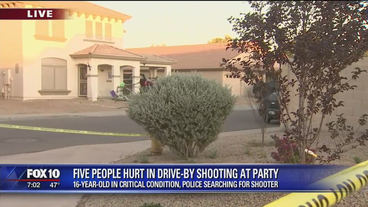5 hospitalized, including 2 teens, following shooting at house party in Tolleson