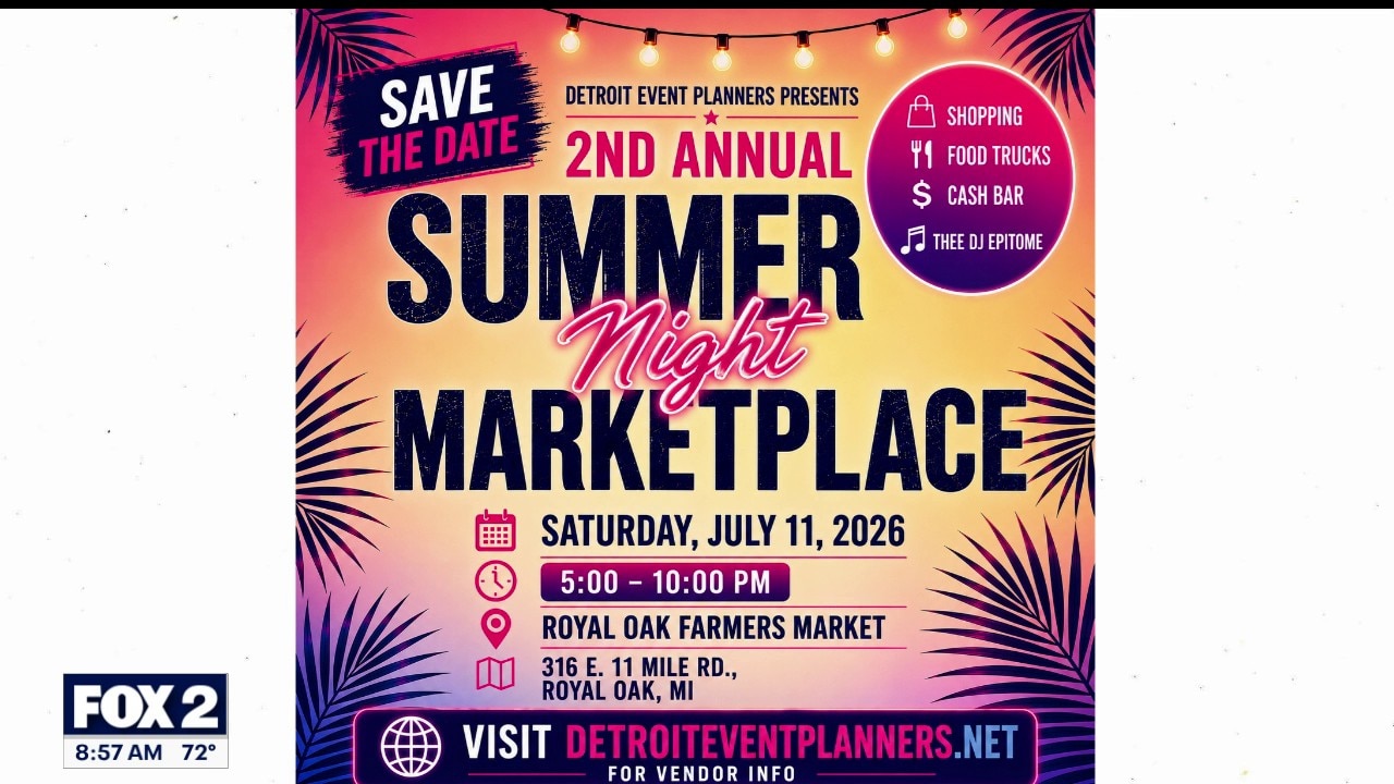Summer Night Market Tonight in Royal Oak