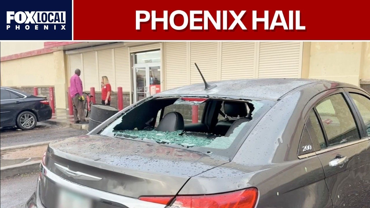 Golf ball-sized hail hits north Phoenix