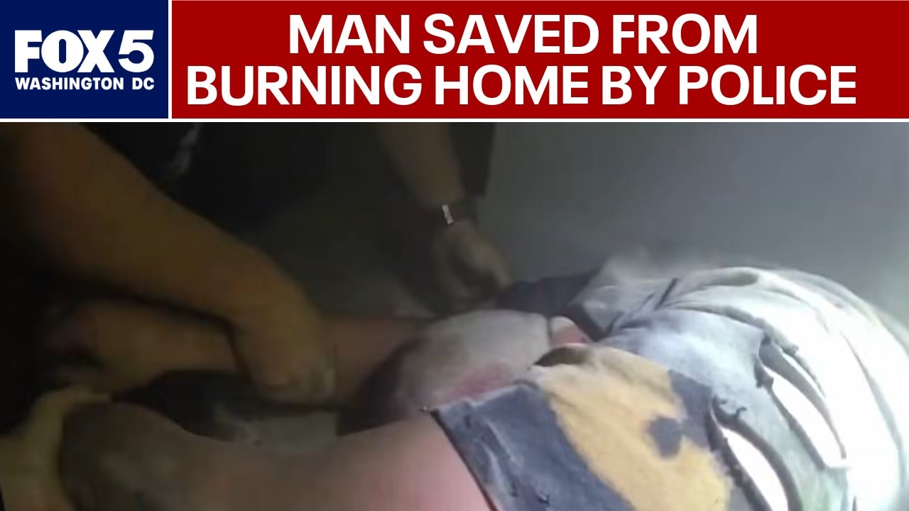Bodycam video shows Culpeper Police rescuing man from burning home