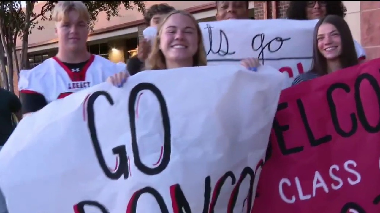 Mansfield ISD welcomes back students for first day of classes at Legacy High School