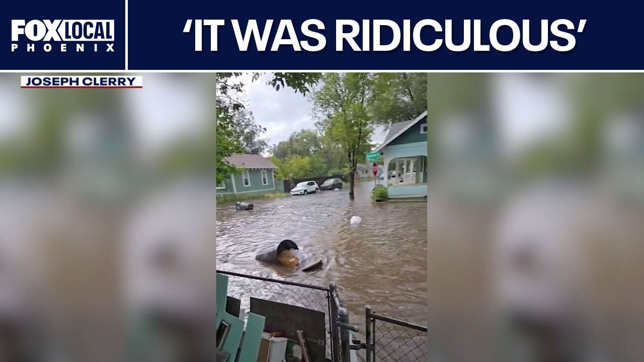 Flagstaff streets flood after heavy monsoon rain