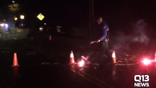 Juanita trees power lines down