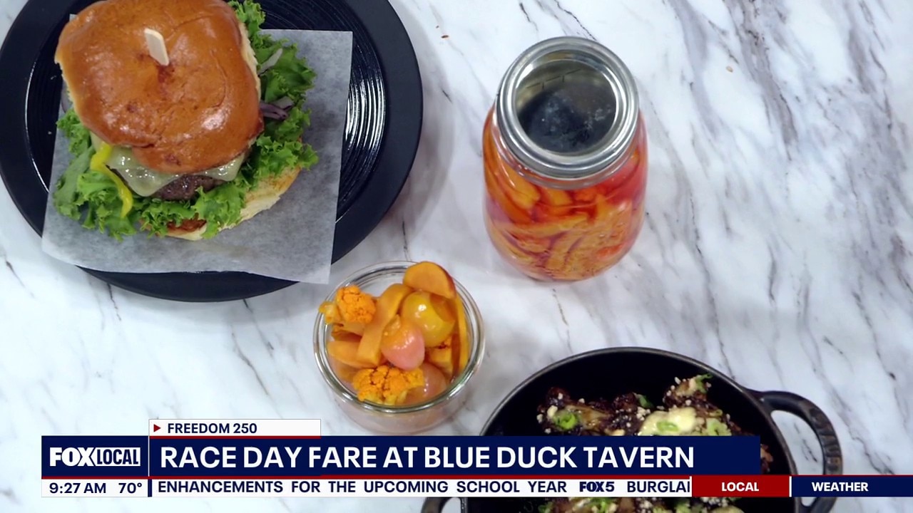 Race Day Ready with Blue Duck Tavern's BDT Cheeseburger