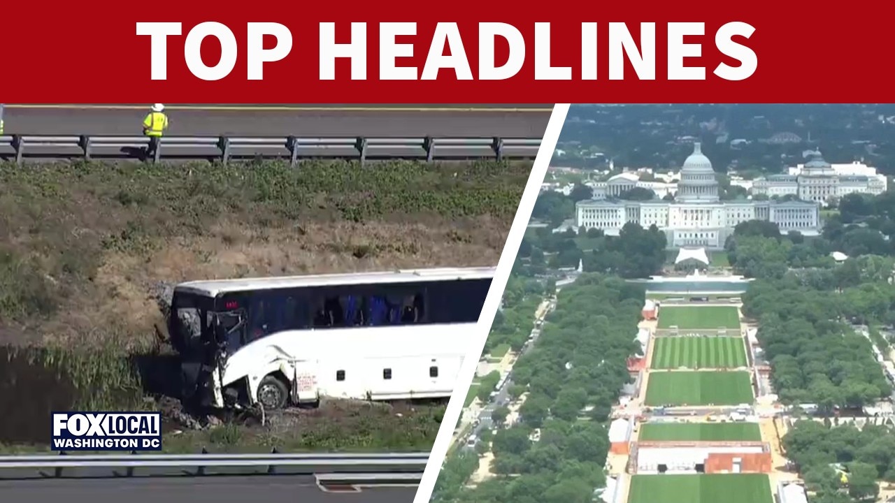 5 dead, 34 injured in I-95 bus crash; Fuel spilled on National Mall