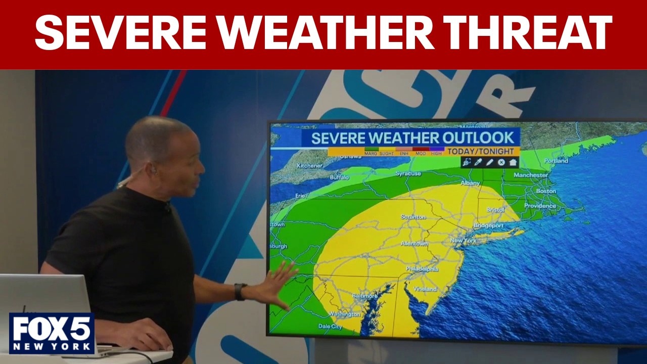 NYC hourly weather forecast (10 a.m. update): Timeline of possible severe storms