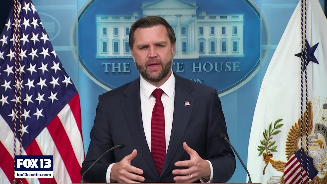 JD Vance holds first White House briefing since Leavitt departure