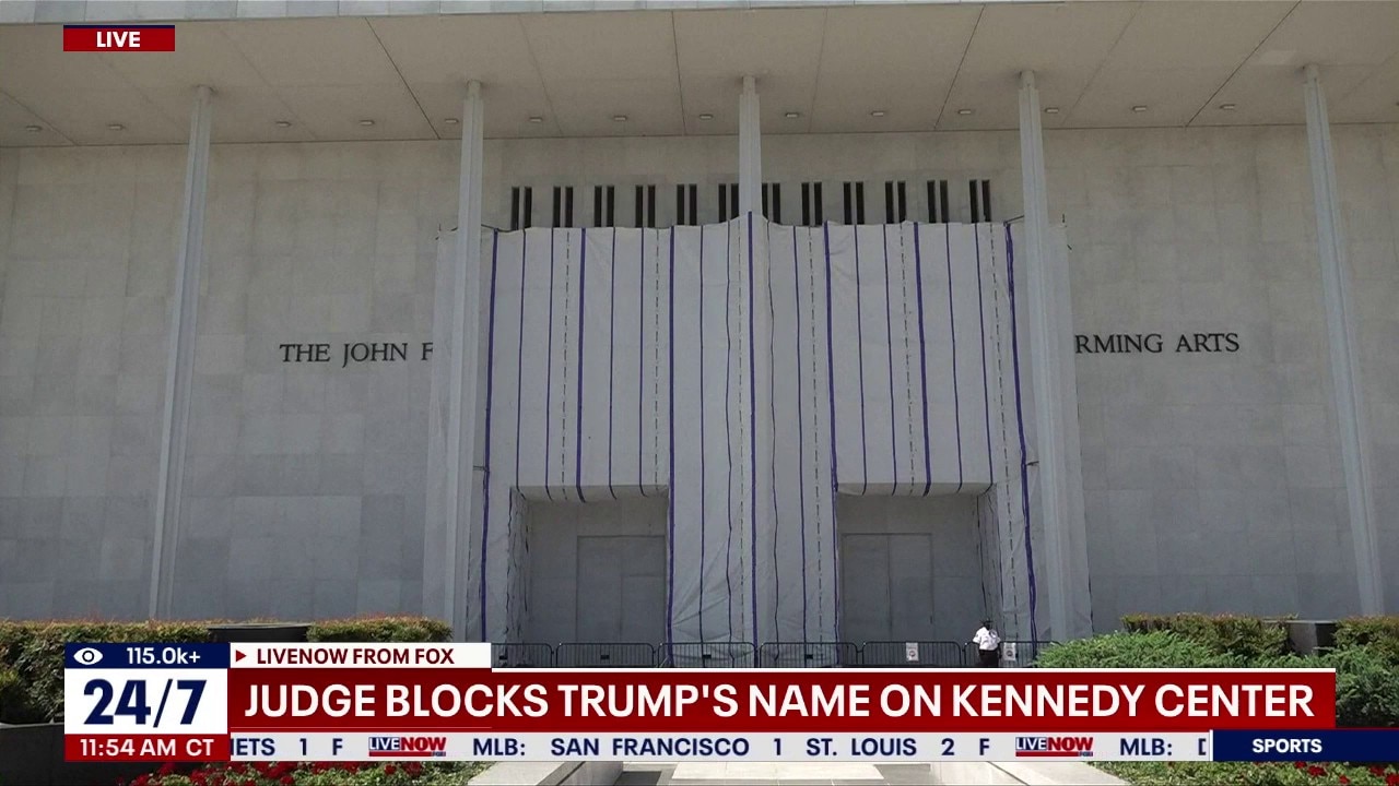 Judge blocks effort to add Trump's name to Kennedy CEnter