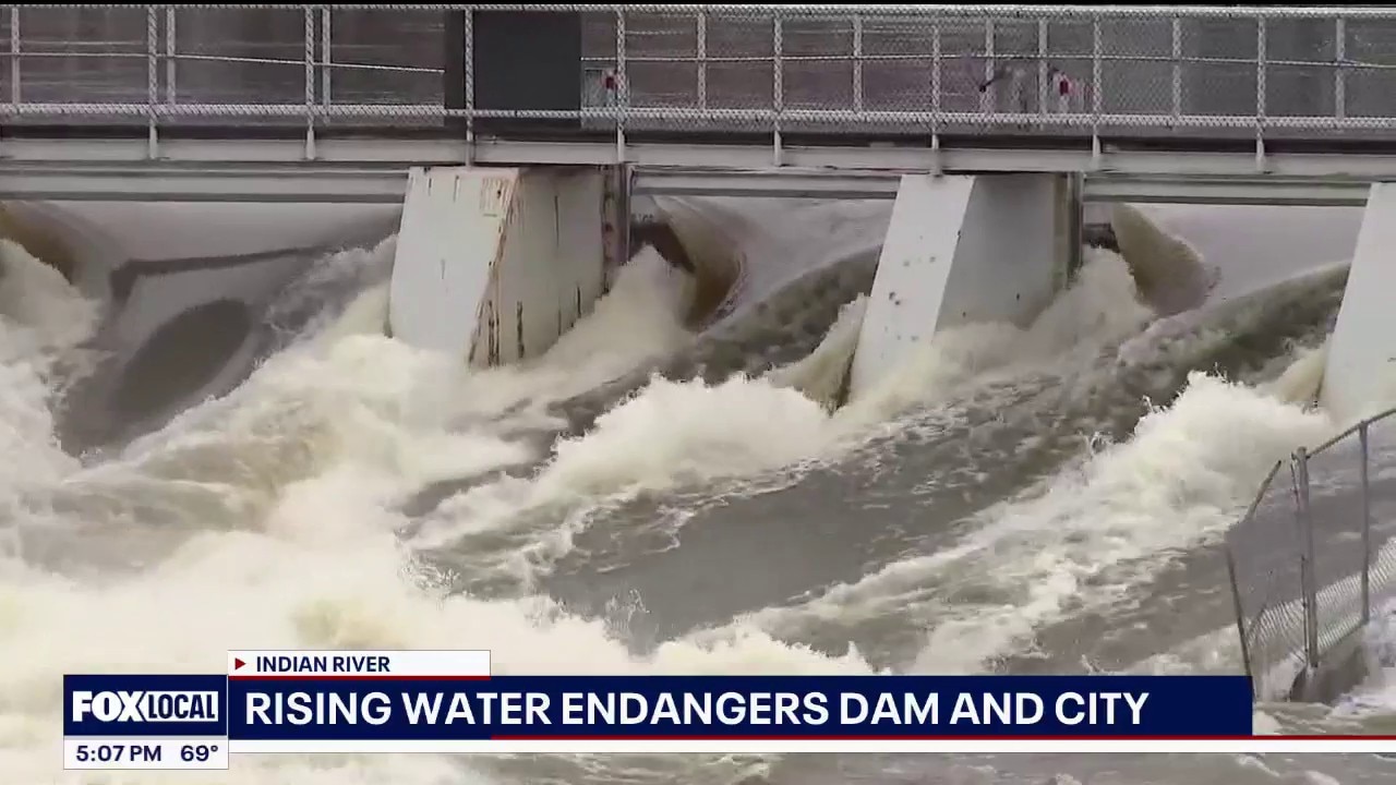 Cheboygan dam in danger of water reaching top
