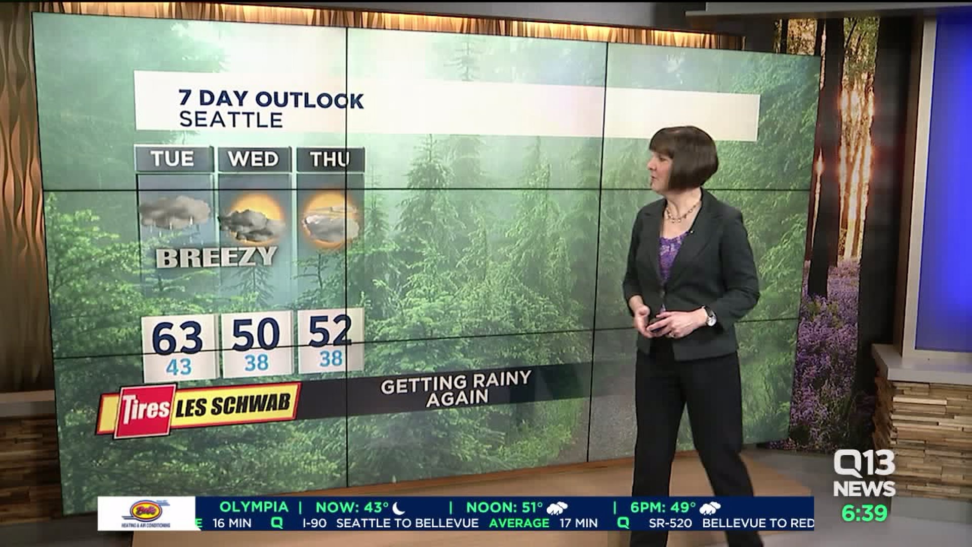 Q13 News forecast for Tuesday