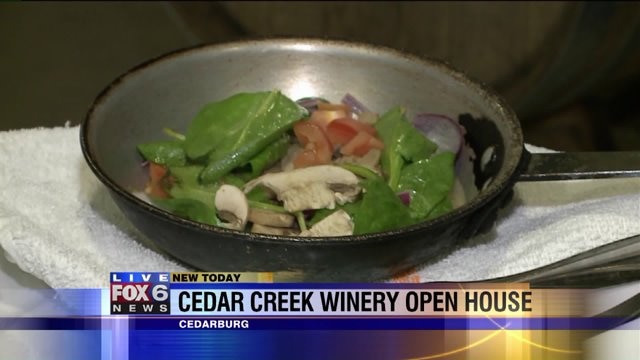 Chip talks cooking with wine as he previews Cedar Creek Winery open house