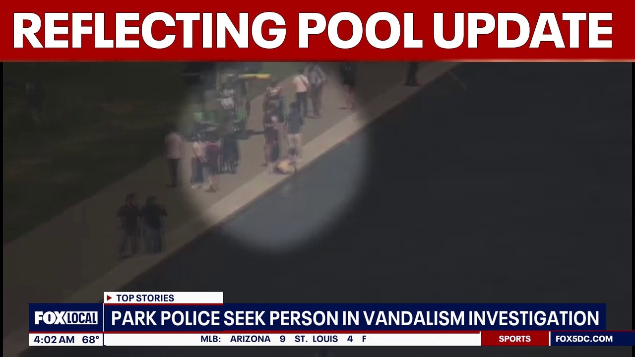 Park Police seek person in Reflecting Pool vandalism investigation | FOX 5 AT 4AM