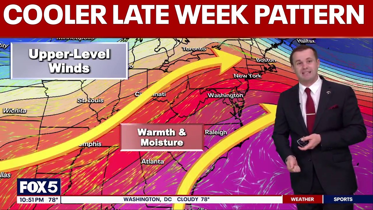 Summer heat breaks as cooler, wetter pattern moves in