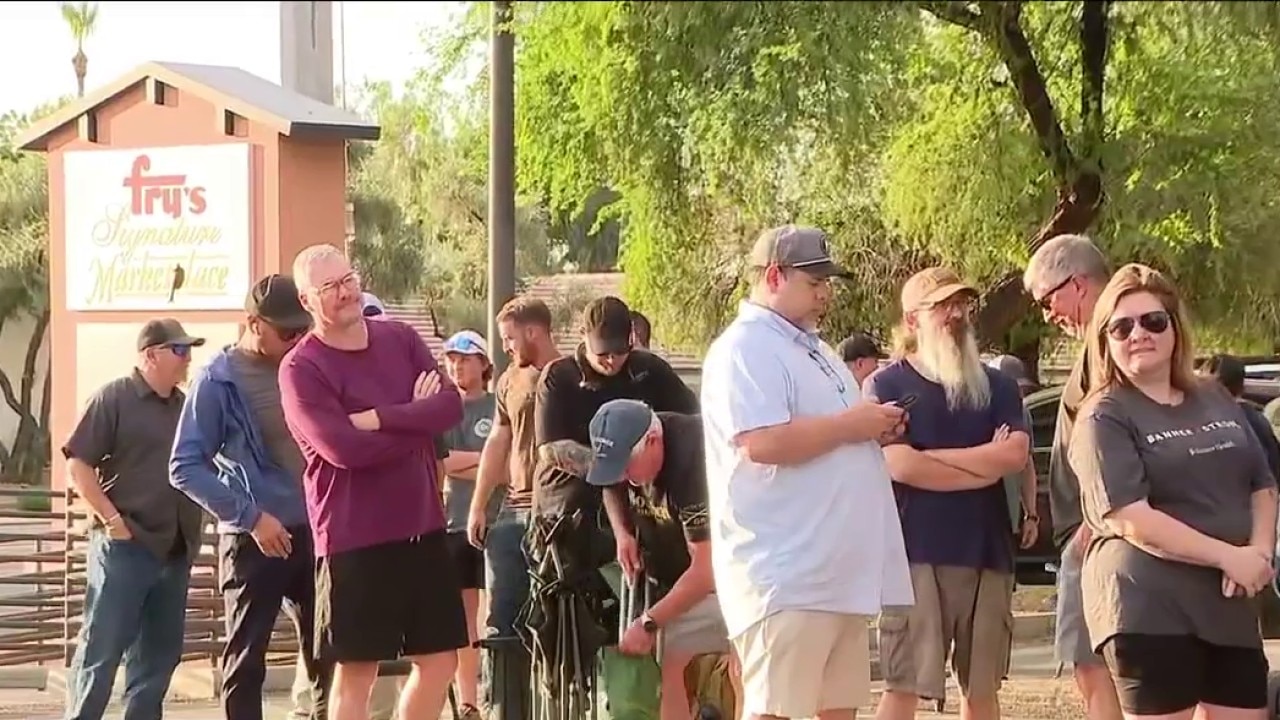 100+ customers camp out for fancy whiskey