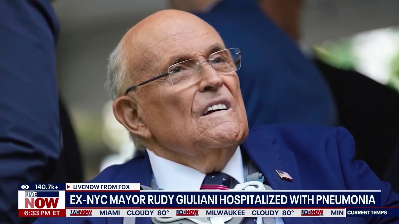 Ex-NYC Mayor Rudy Giuliani hospitalized with pneumonia
