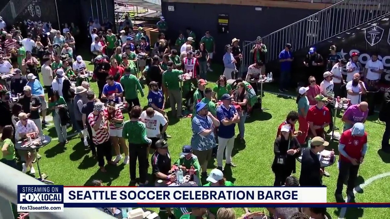 World Cup party takes over Seattle Soccer Celebration Barge on Elliott Bay