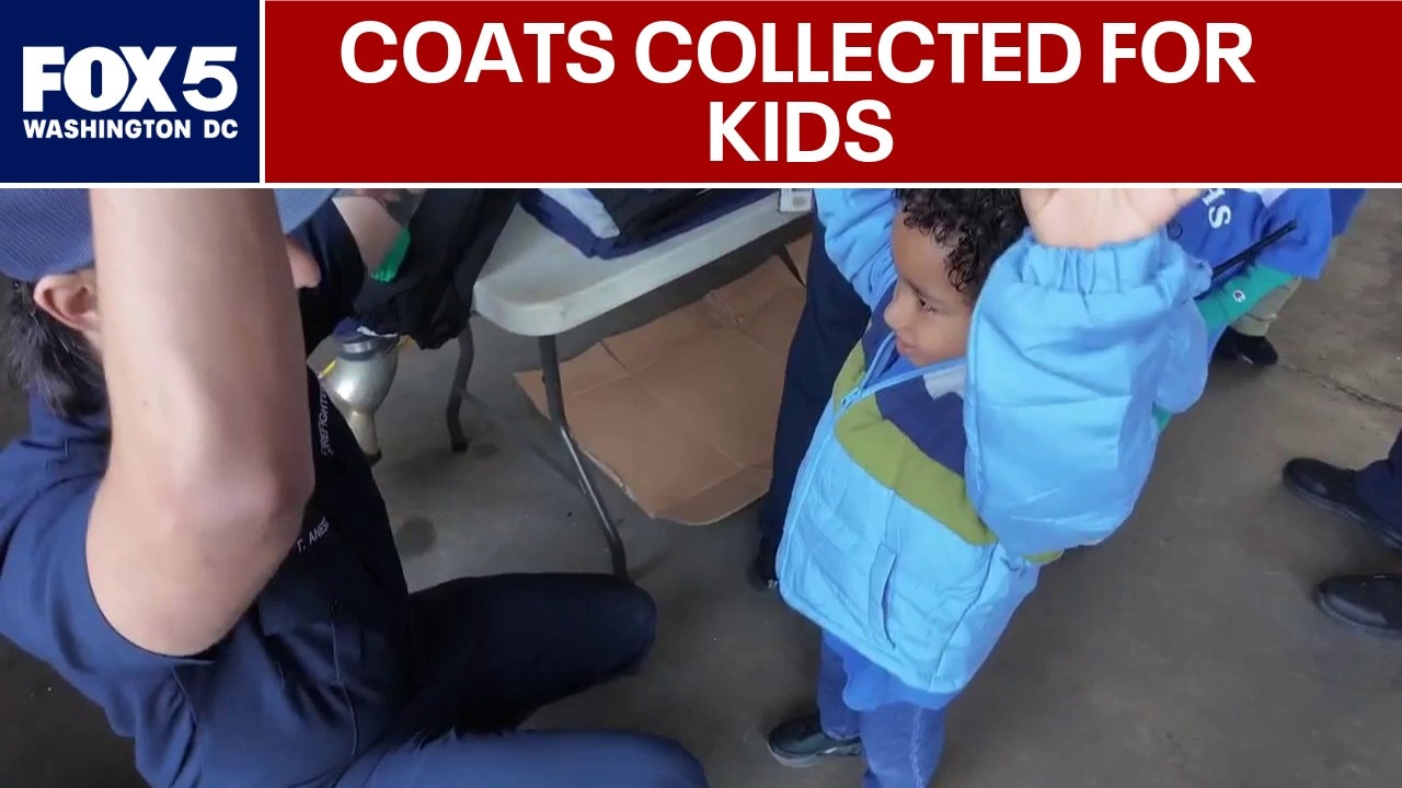 Fairfax County Fire and Rescue collects coats for kids