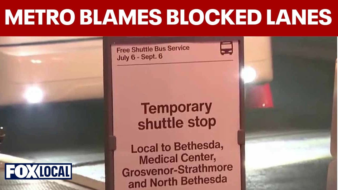 Metro blames blocked lanes for Red Line shuttle delays
