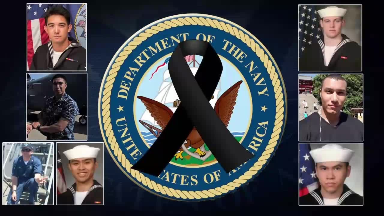 Navy honors USS Fitzgerald victims