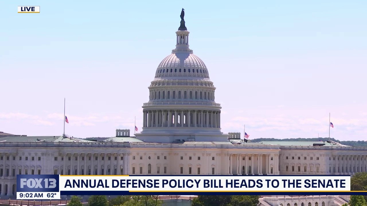 The U.S. annual defense policy bill heads to the Senate, updates on war with Iran