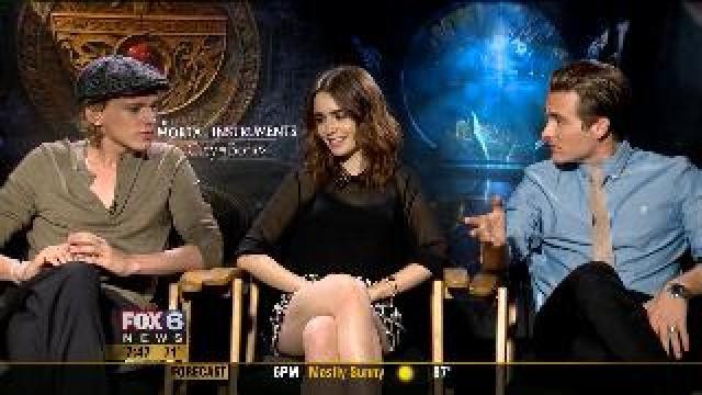 Stars from "The Mortal Instruments" sit down with Gino