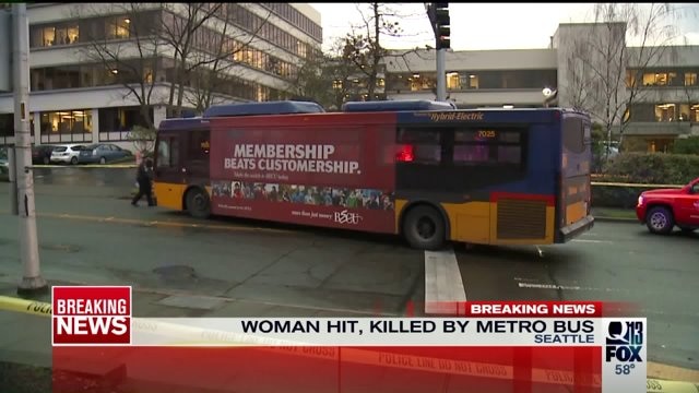 Woman hit killed by metro bus | FOX 13 Seattle