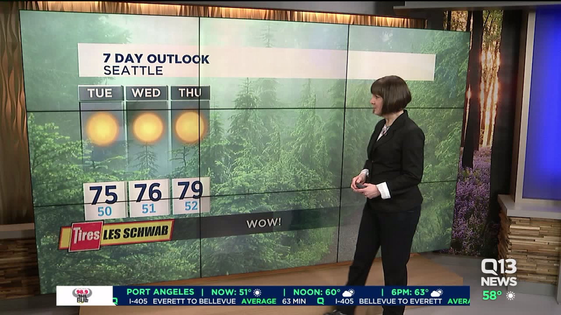 Q13 News forecast for Wednesday